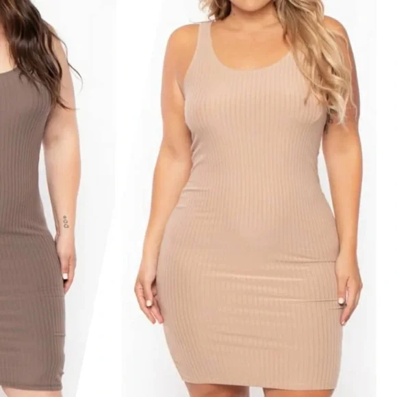 Curvy Sense Dresses Curvy Sense Ribbed Tank Dress Poshmark